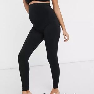 SPANX Mama look at me now maternity black leggings size M